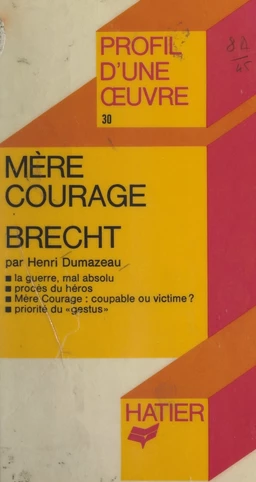 Mère courage, Brecht