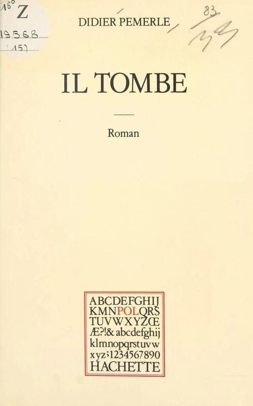 Il tombe - Didier Pemerle - (Hachette) réédition numérique FeniXX