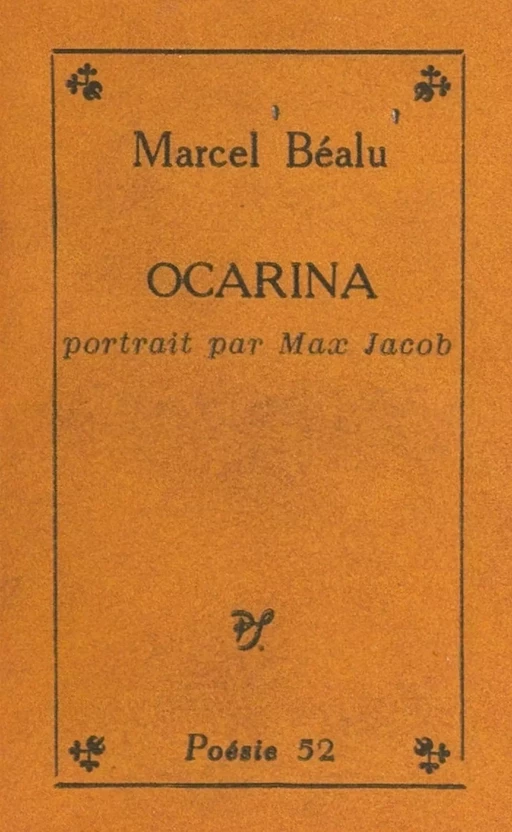 Ocarina - Marcel Béalu - (Seghers) réédition numérique FeniXX