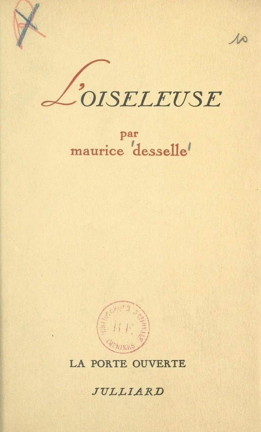 L'oiseleuse - Maurice Desselle - (Julliard) réédition numérique FeniXX