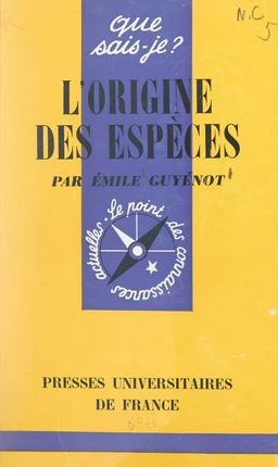 L'origine des espèces