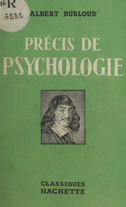 Précis de psychologie - Albert Burloud - (Hachette) réédition numérique FeniXX