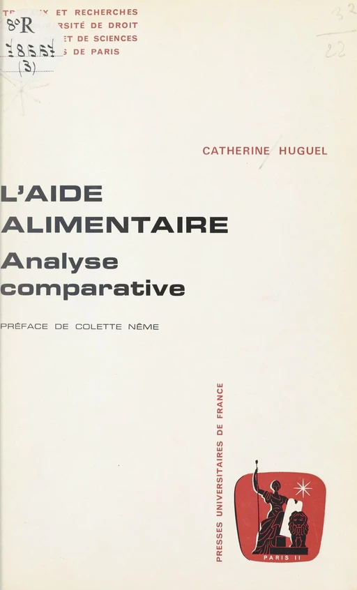 L'aide alimentaire - Catherine Huguel - (Presses universitaires de France) réédition numérique FeniXX