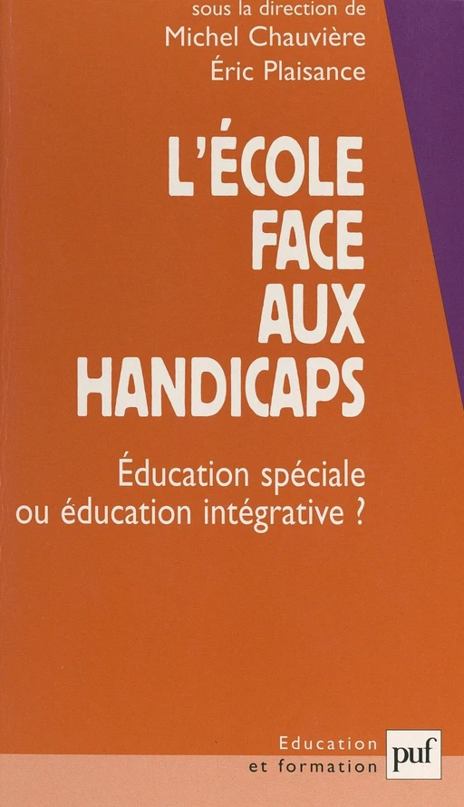 L'école face aux handicaps -  Collectif - (Presses universitaires de France) réédition numérique FeniXX