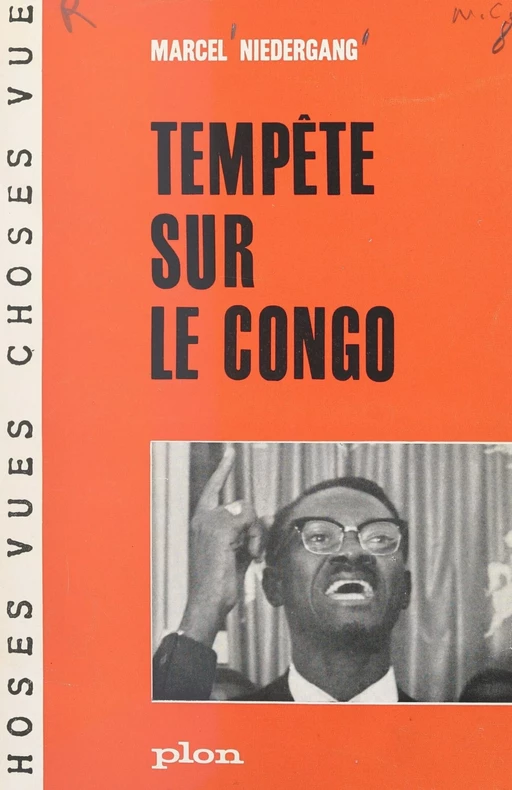 Tempête sur le Congo - Marcel Niedergang - (Plon) réédition numérique FeniXX