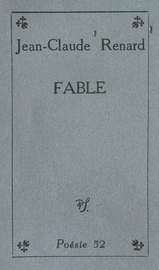 Fable - Jean-Claude Renard - (Seghers) réédition numérique FeniXX