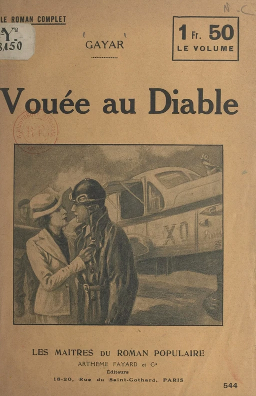 Vouée au diable -  Gayar - (Fayard) réédition numérique FeniXX