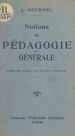 Notions de pédagogie générale