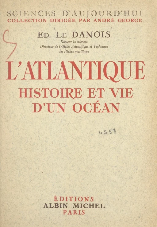 L'Atlantique - Édouard Le Danois - (Albin Michel) réédition numérique FeniXX