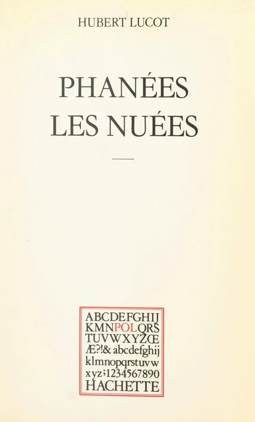 Phanées les nuées - Hubert Lucot - (Hachette) réédition numérique FeniXX