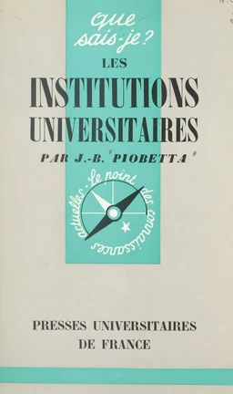 Les institutions universitaires en France