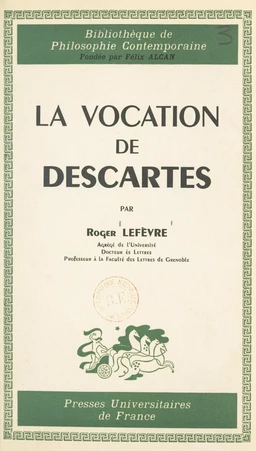 La vocation de Descartes