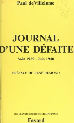 Journal d'une défaite