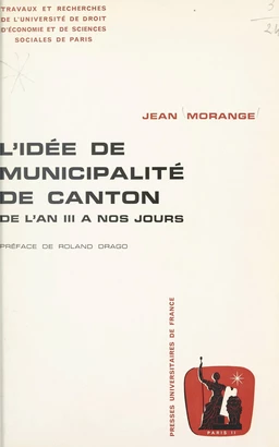 L'idée de municipalité de canton