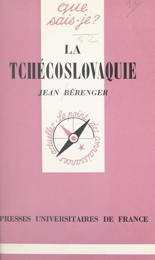 La Tchécoslovaquie - Jean Bérenger - (Presses universitaires de France) réédition numérique FeniXX