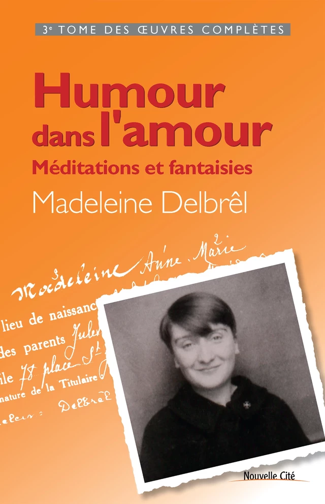 Humour dans l'amour - Madeleine Delbrêl - Nouvelle Cité