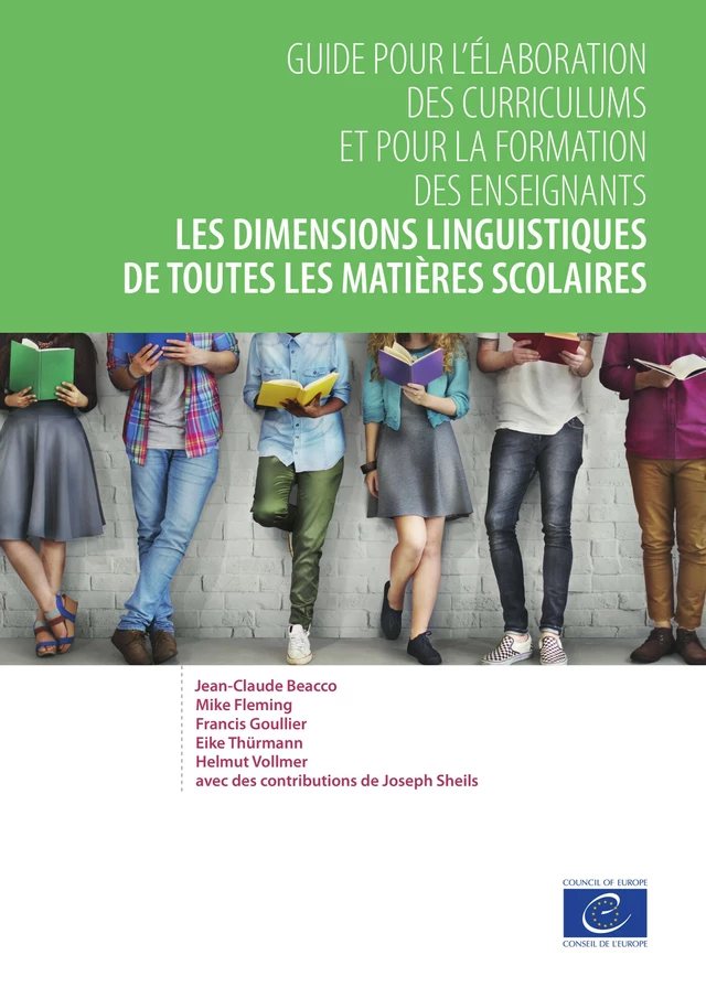 Les dimensions linguistiques de toutes les matières scolaires - Jean-Claude Beacco, Mike Fleming, Francis Goullier, Eike Thürmann, Helmut Vollmer - Conseil de l'Europe