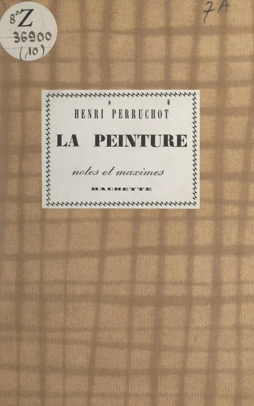 La peinture - Henri Perruchot - (Hachette) réédition numérique FeniXX