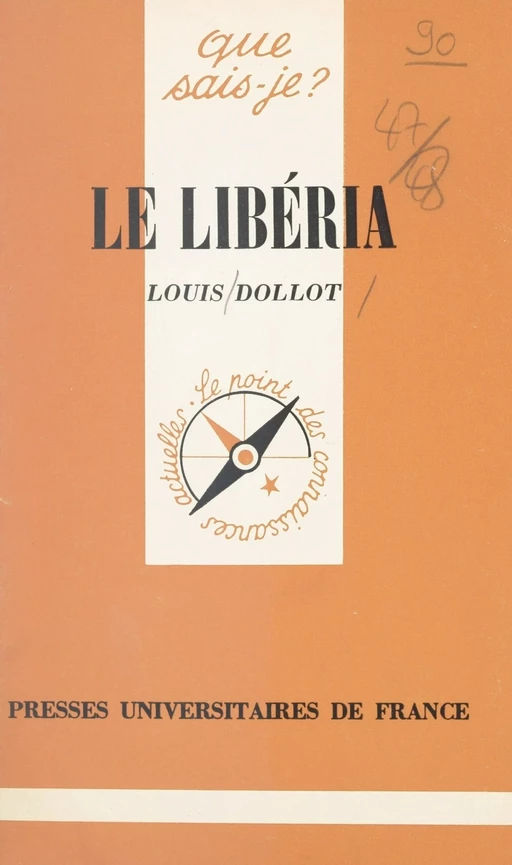 Le Libéria - Louis Dollot - (Presses universitaires de France) réédition numérique FeniXX