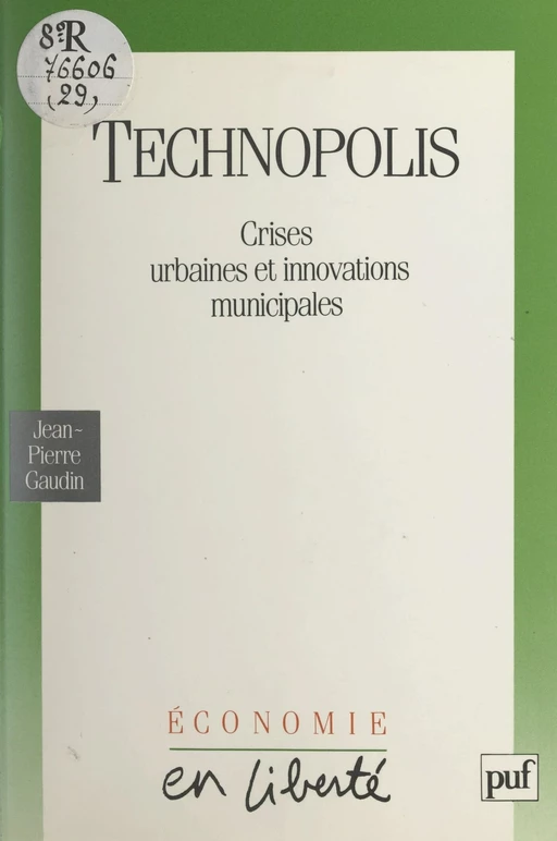 Technopolis - Jean-Pierre Gaudin - (Presses universitaires de France) réédition numérique FeniXX