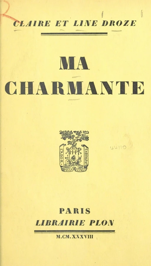 Ma charmante - Claire Droze, Line Droze - (Plon) réédition numérique FeniXX