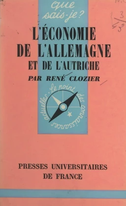 L'économie de l'Allemagne et de l'Autriche