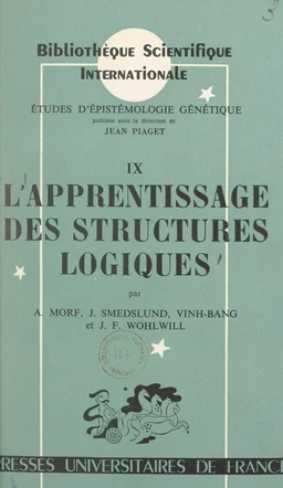 L'apprentissage des structures logiques