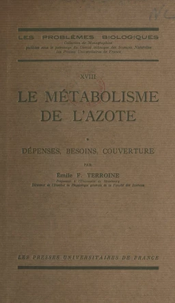 Le métabolisme de l'azote