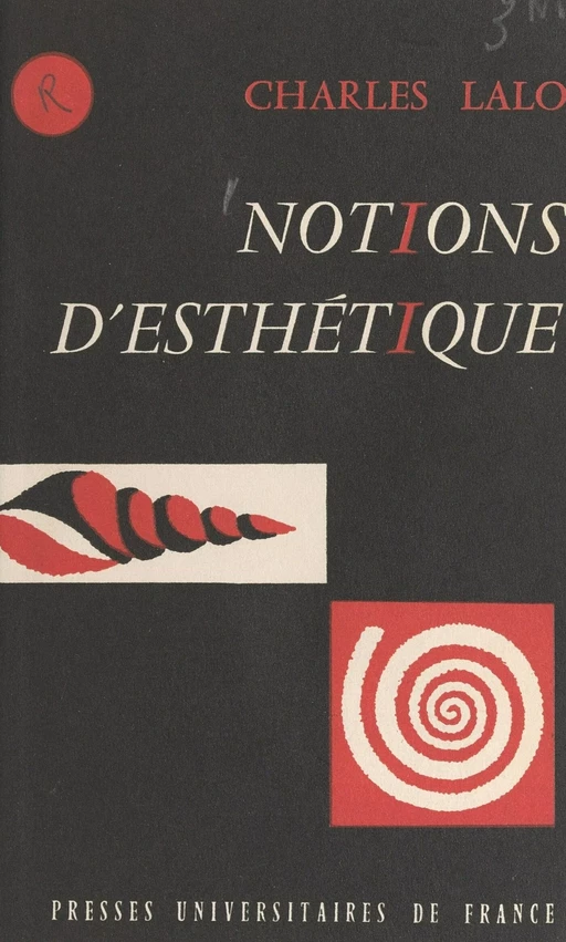 Notions d'esthétique - Charles Lalo - (Presses universitaires de France) réédition numérique FeniXX