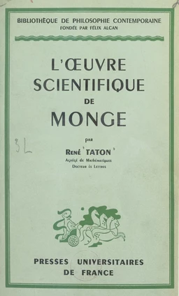 L'œuvre scientifique de Monge