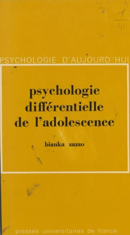 Psychologie différentielle de l'adolescence