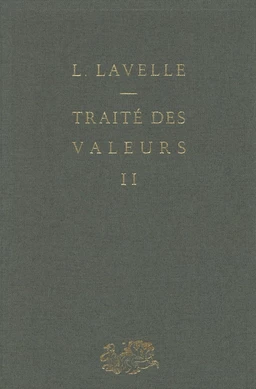 Traité des valeurs (2)