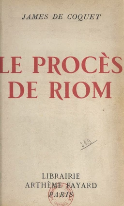 Le procès de Riom