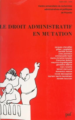 Le droit administratif en mutation