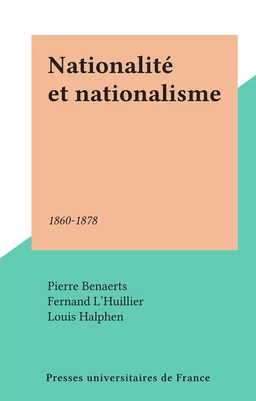 Nationalité et nationalisme