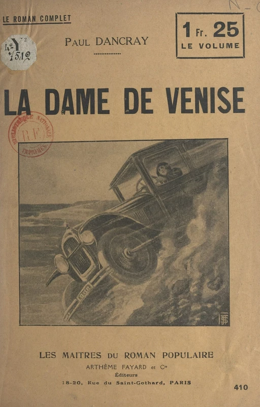 La dame de Venise - Paul Darcy - (Fayard) réédition numérique FeniXX