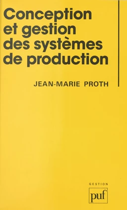 Conception et gestion des systèmes de production