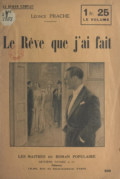 Le rêve que j'ai fait - Léonce-Germaine Prache - (Fayard) réédition numérique FeniXX