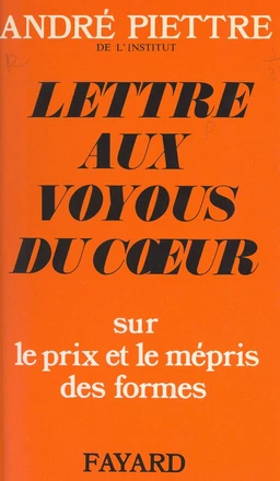 Lettres aux voyous du cœur