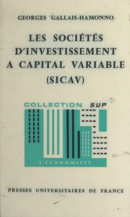 Les sociétés d'investissement à capital variable