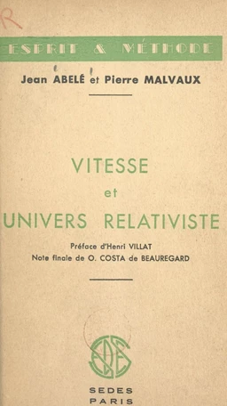 Vitesse et univers relativiste