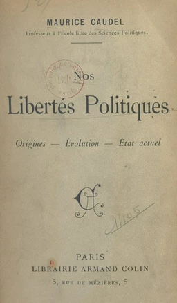 Nos libertés politiques