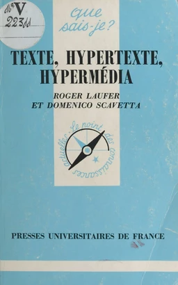 Texte, hypertexte, hypermédia