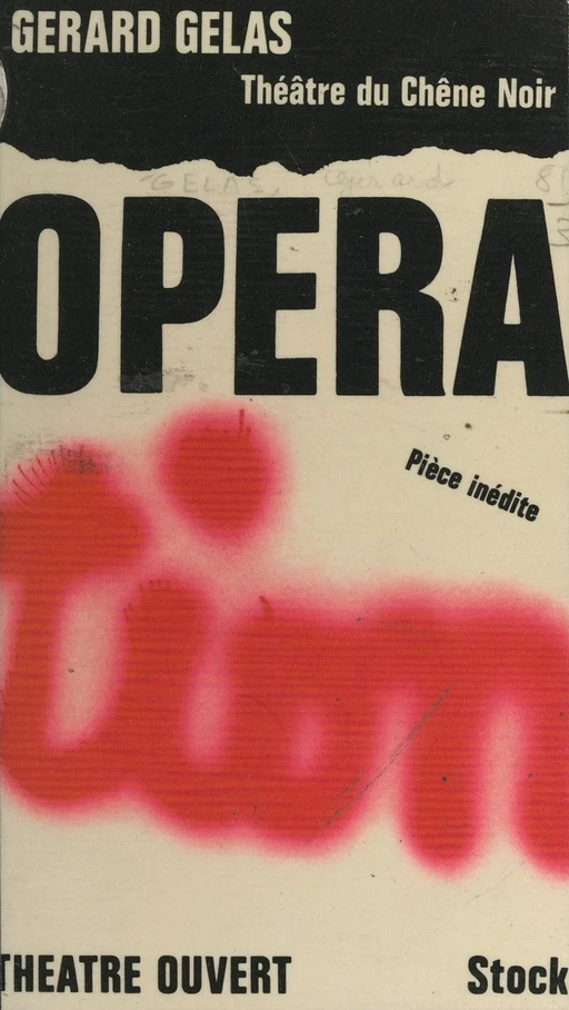 Opération - Gérard Gelas - (Stock) réédition numérique FeniXX