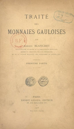 Traité des monnaies gauloises