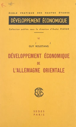 Développement économique de l'Allemagne orientale