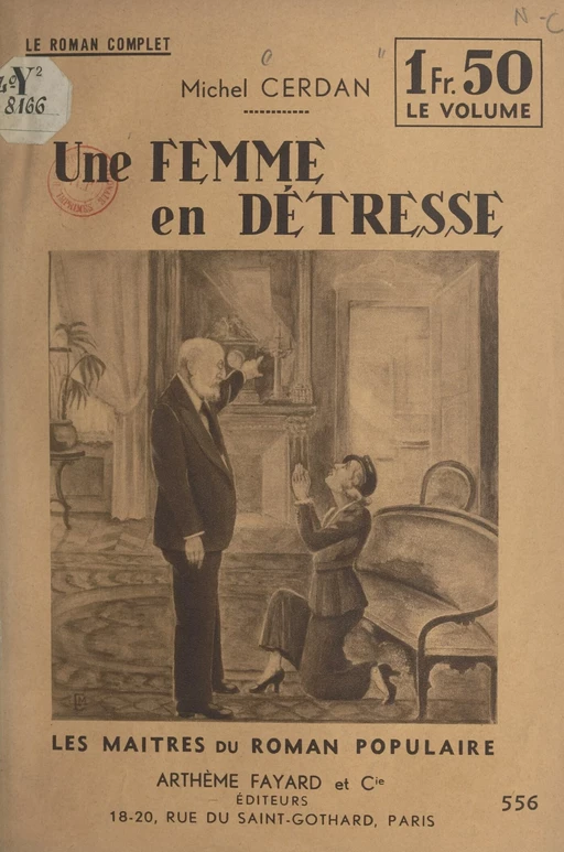 Une femme en détresse - Michel Cerdan - (Fayard) réédition numérique FeniXX