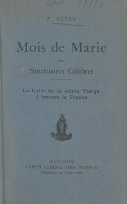 Mois de Marie des sanctuaires célèbres