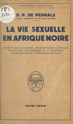 La vie sexuelle en Afrique noire