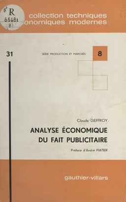 Analyse économique du fait publicitaire